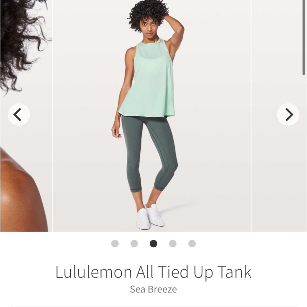 Lululemon all tied up tank size 10